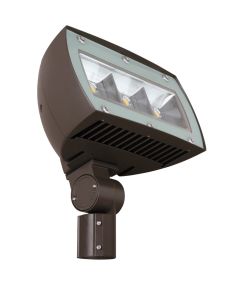 85W 120-277V 4000K LytePro LED Medium Floodlight Trunnion Mount, Textured Dark Bronze