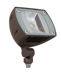 20W 120-277V 4000K LytePro LED Micro Floodlight, Textured Dark Bronze