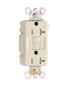 20Amp 125V Pass & Seymour® Spec-Grade Tamper-Resistant Self-Test Duplex GFCI, Light Almond