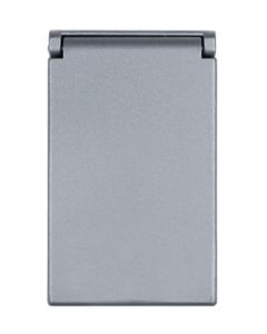 Pass & Seymour® One Gang Heavy Cast Aluminum Cover Decorator/GFCI Vertical, Gray