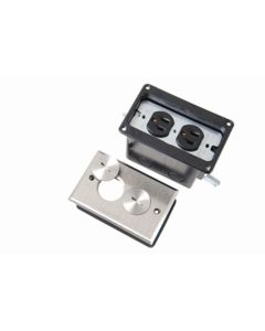 Pass & Seymour® Tamper-Resistant Floor Box Assembly - One Gang for Wood Sub-Floors