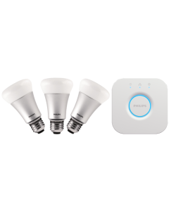 10W Philips Hue Colour A19 Smart Multi-Colour LED Light Bulb Starter Kit