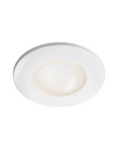 3" LyteCaster LED Accent Round Downlight Shower Light Flat Glass White