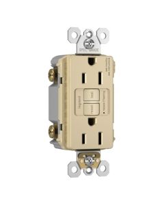 15Amp 125V Legrand® Pass & Seymour® Trademaster®/Spec-Grade Tamper-Resistant Self-Test Duplex GFCI, Ivory