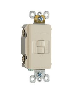 20Amp 125V Legrand® Pass & Seymour® Spec-Grade Dead Front Self-Test GFCI Receptacle, Light Almond