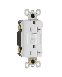 20Amp 125V Legrand® Pass & Seymour® Spec-Grade Weather-Resistant Self-Test Duplex GFCI, Brown