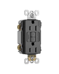 15Amp 125V Legrand® Pass & Seymour® Trademaster®/Spec-Grade Tamper-Resistant 15A Self-Test Duplex GFCI, Brown/Black
