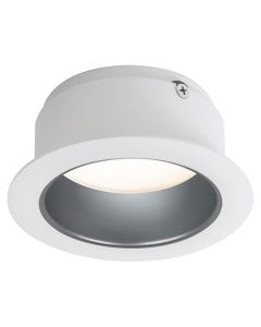 4" LyteCaster Clear Diffuse Downlight LED Cone with White Flange