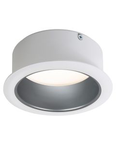 5" LyteCaster Clear Diffuse Downlight LED Cone with White Flange