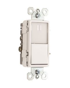 Legrand® Pass & Seymour® Night Light with 1-Pole/3-Way Switch & Adjustable Light Levels, White