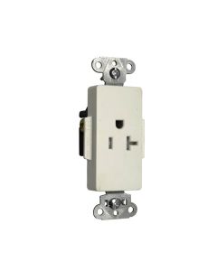 20Amp 125V Legrand® Pass & Seymour® Tamper-Resistant Heavy-Duty Decorator Spec Grade Single Receptacle, White