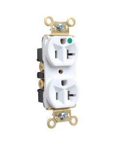 20Amp 125V Legrand® Pass & Seymour®  Heavy-Duty Hospital Grade Receptacle, White