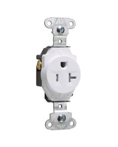 20Amp 125V Legrand® Pass & Seymour® Tamper-Resistant Construction Spec Grade Single Receptacle, White