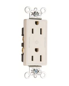 15Amp 125V Legrand® Pass & Seymour® Decorator Dual-Controlled Plug Load Duplex Receptacle, Blue