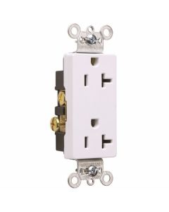 20Amp 125V Legrand® Pass & Seymour® Heavy-Duty Decorator Spec Grade Receptacle, White