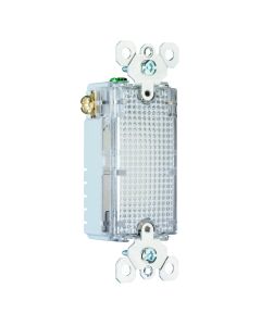 120V Legrand® Pass & Seymour® TradeMaster Enhanced Decorator Full Hallway Light with Light Sensor - Clear