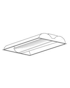 Fixture Fluorescent Recessed Industrial Troffer