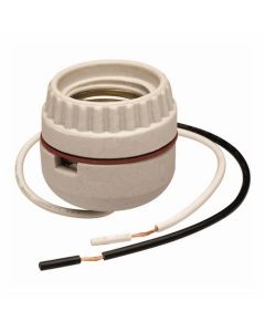 660W 250V Legrand® Pass & Seymour® Incandescent Medium Base Lampholder, White