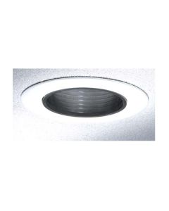 4" Lytecaster® Phenolic Step Baffle Reflector Trim, Black