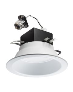 6" 13W 120V 1000LM 3000K Philips Lightolier® LED Downlight Retrofit, White Splay