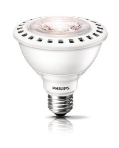 12W 120V 3000K Philips PAR30S Single Optic AirFlux Technology LED Lamp, White