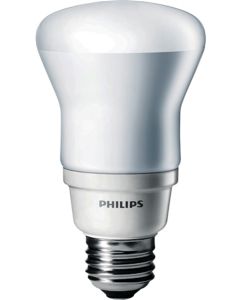 13W 110/127V Philips Energy Saver Reflector Compact Fluorescent Lamp, Warm White