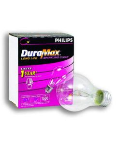 40W 120V Philips A19 Incandescent Lamp, Clear