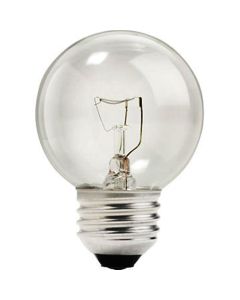 25W 120V Philips Deco Globe Incandescent Lamp, Clear
