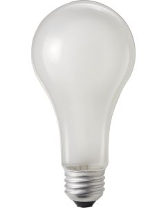 150W 120/130V Philips Rough Service Incandescent Lamp, Medium Base, Frosted