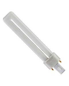 9W Philips PL-S Alto G23 Compact Fluorescent Lamp, White