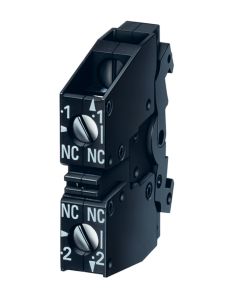 Siemens Actuator-/Indicator Component Contact Block with 2 Contacts Screw Terminal, 1NC, 1NC