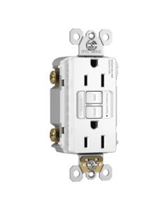 15A Combination Tamper-Resistant Self-Test Night Light/GFCI, White