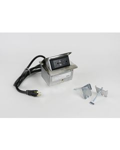Field Wired deQuorum Single Flip Up Unit with USB, Steel