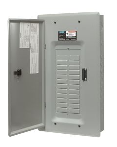 100A 32/64 Circuit 1-Phase Main Breaker Loadcentre with Door, Grey