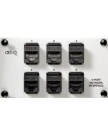 6-Port CAT-5e Legrand On-Q® Network Interface Module, Grey