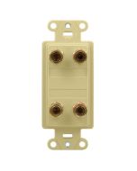 1Gang Legrand On-Q® Universal Dual Speaker Strap, Ivory
