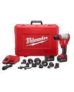 18V 1/2" to 2" Milwaukee FORCELOGIC M18 10 Ton Knockout Tool Kit